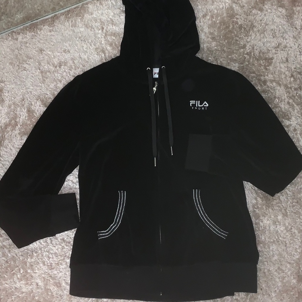FILA sport velvet hoodie
